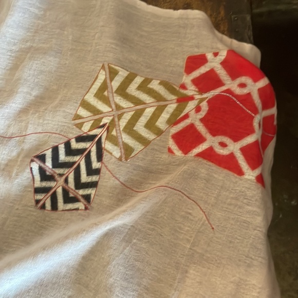 Hand stitched KITE scarf by Plume Noire NEW - Picture 8 of 8